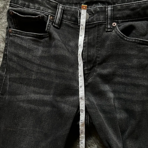 American  Eagle Black next level Flex mens denim slim straight jeans Sz … - Picture 9 of 15